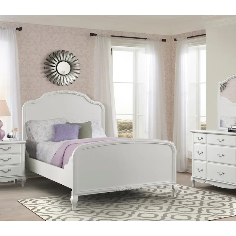 Martin Svensson Home Kelly Panel Bed, White