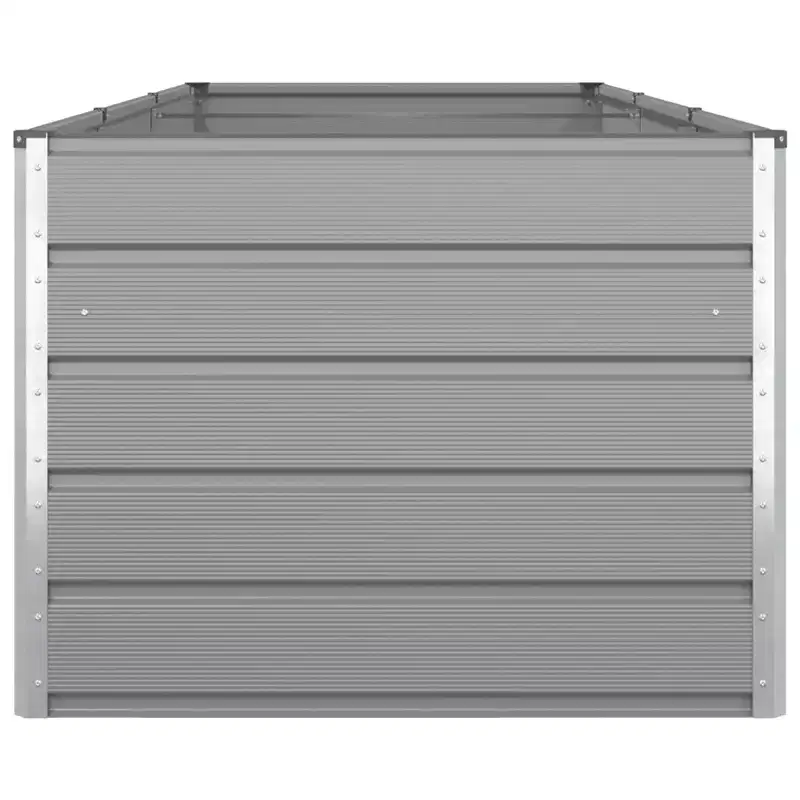 vidaXL Planter Light Grey 195 x 100 x 45 cm Galvanised Steel