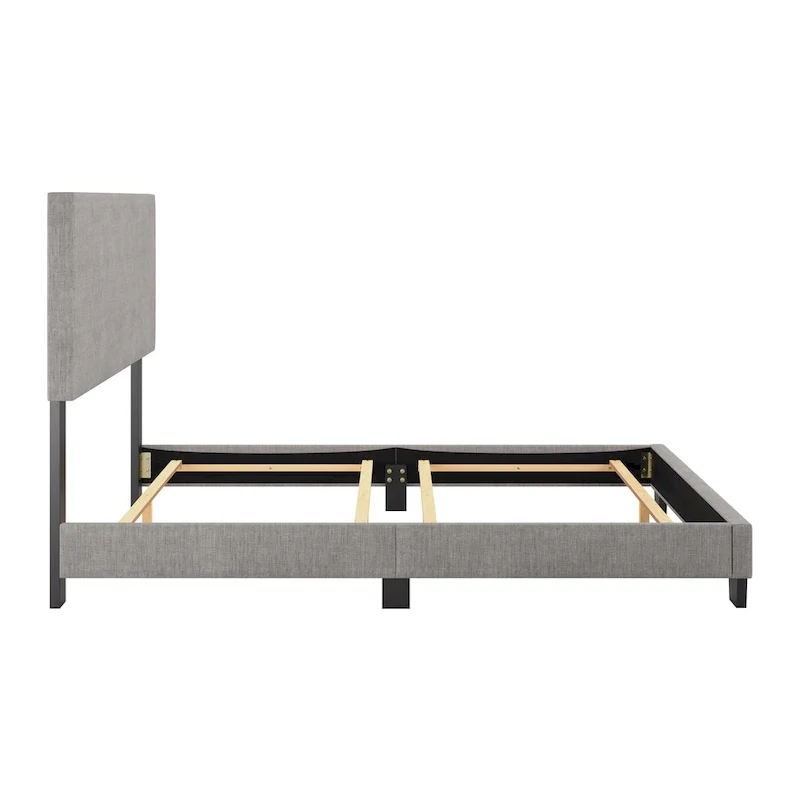 Full/Double Upholstered Bed Frame with Padded Headboard