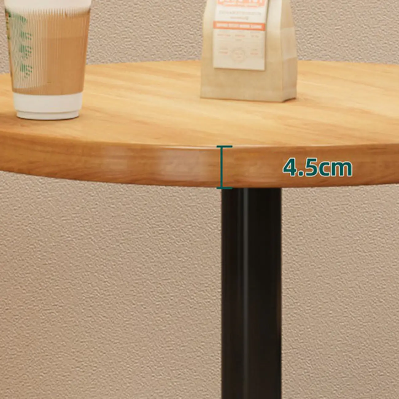 Cosmopolitan Light Wood Bar Set with Round Table