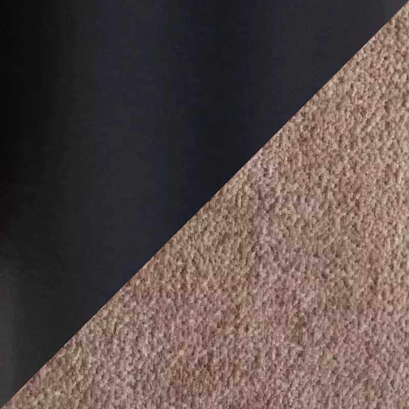 LumiSource Daniella Bench Black Steel/Brown Fabric
