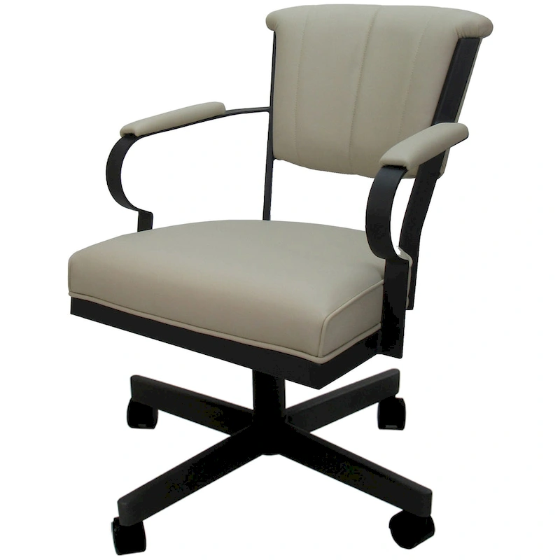 Miami Swivel Metal Caster Chair on Reading Base - 18 High Seat