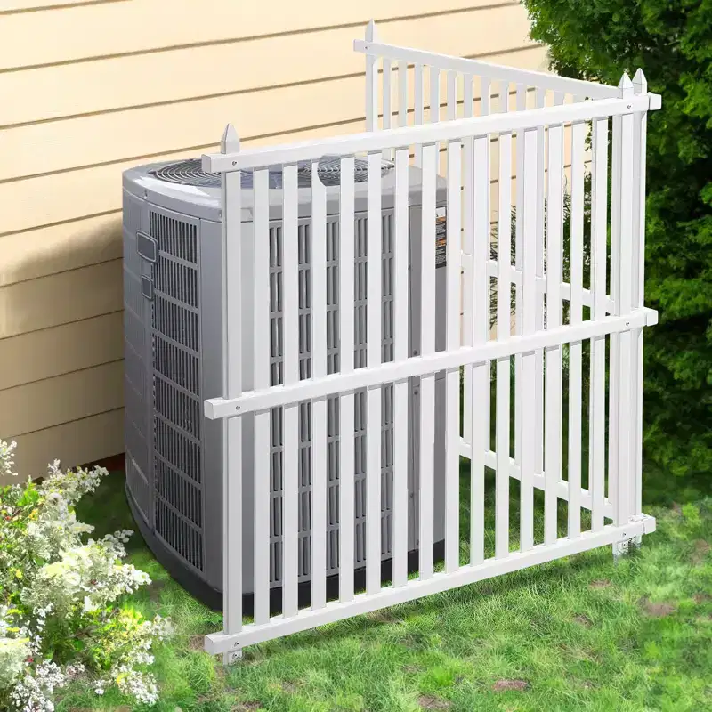 VEVOR 48 W x 48 H Vinyl Privacy Fence Panels, Air Conditioner Fence, Outdoor Privacy Screens for Trash Can, Pool Equipment Enclosure