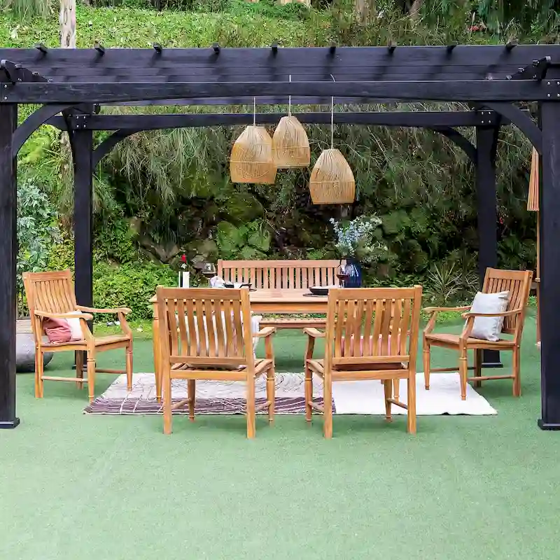 Cambridge Casual Ventura 6-piece Teak Outdoor Dining Set