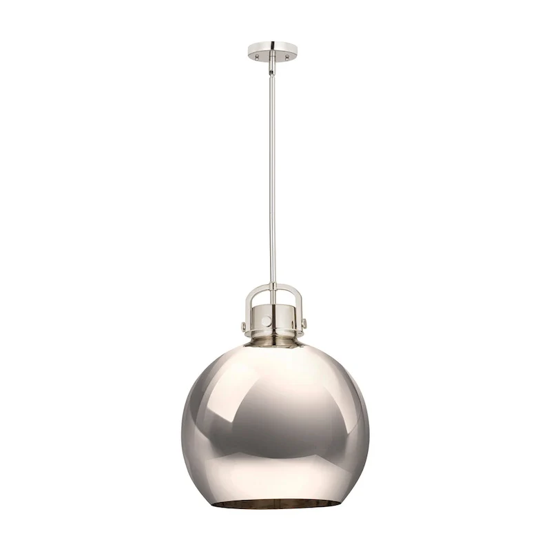 Innovations Lighting Newton Metal Sphere - 1 Light 16  Stem Hung Pendant