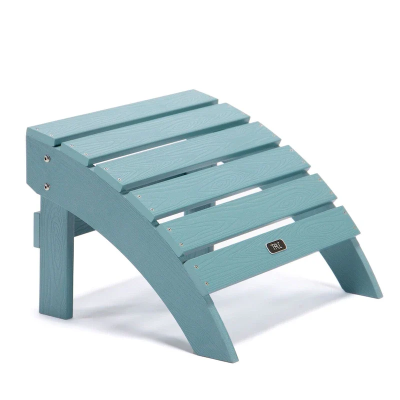 Adirondack Ottoman Footstool for Outdoor Patio Garden Porch