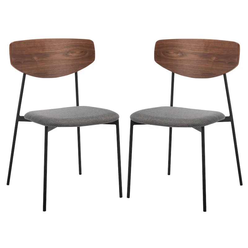 SAFAVIEH Noemie Mid-Century Dining Chair (Set of 2) - 20 W x 18.8 L x 32.5 H - 20Wx19Dx33H
