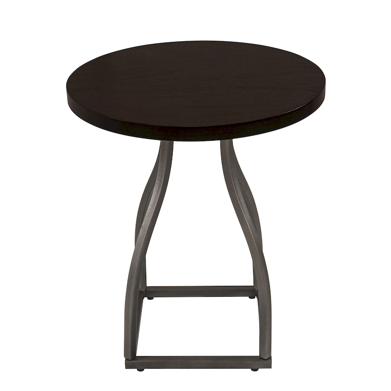 HomePop Lindsay Metal Base Accent Table