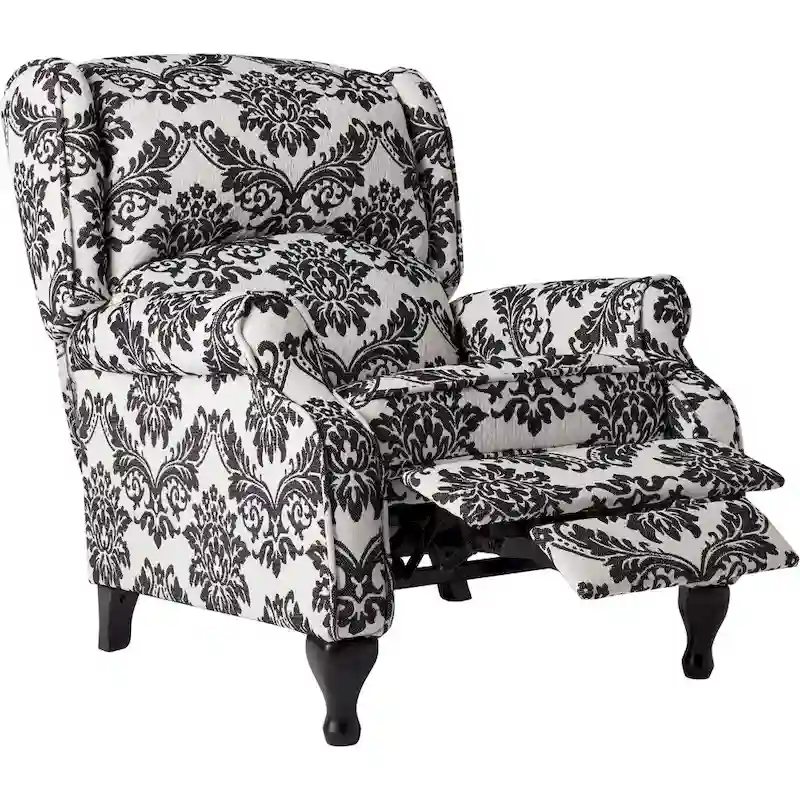 Simple Living Upholstered Wing Recliner