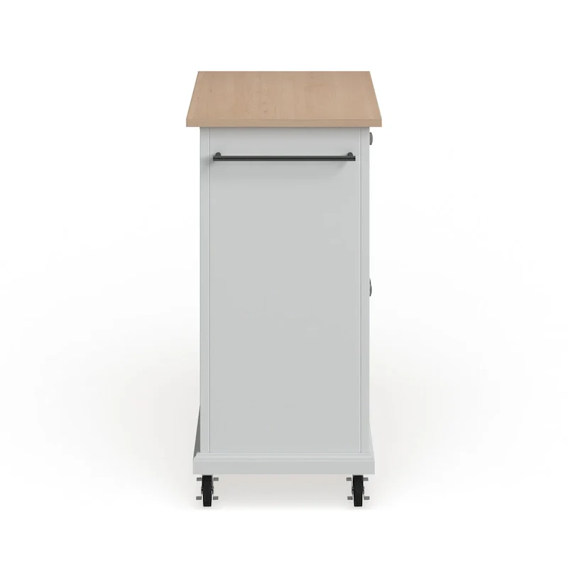 Compact Wood Top Kitchen Cart - 31W x 18D x 35.5H