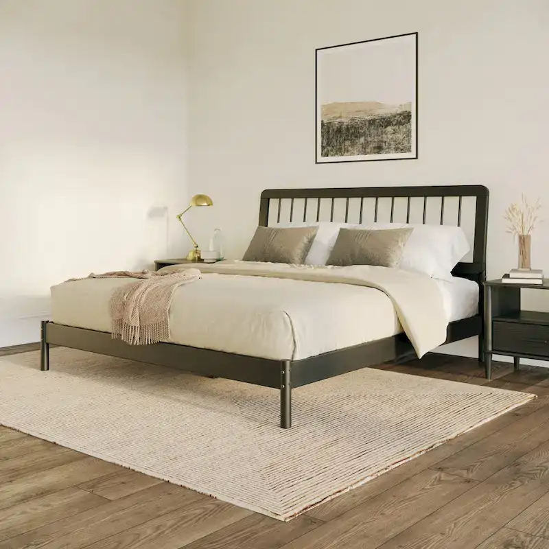 Middlebrook Designs Boho Solid Wood King Spindle Bed