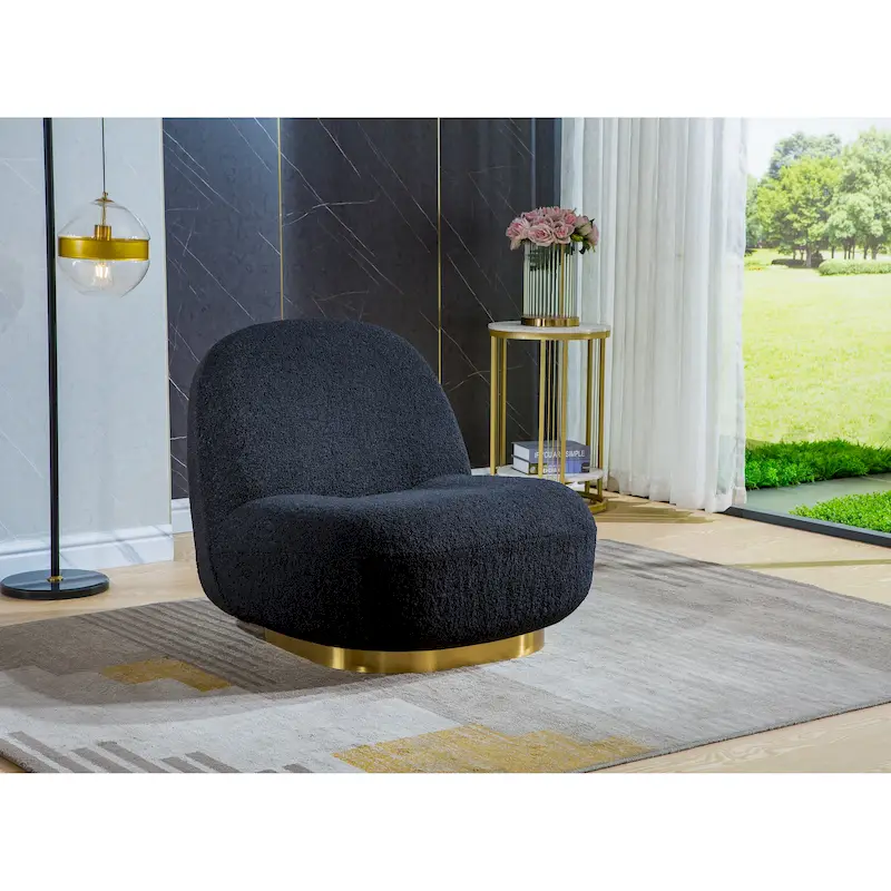 Modern Velvet Swivel Accent Chair