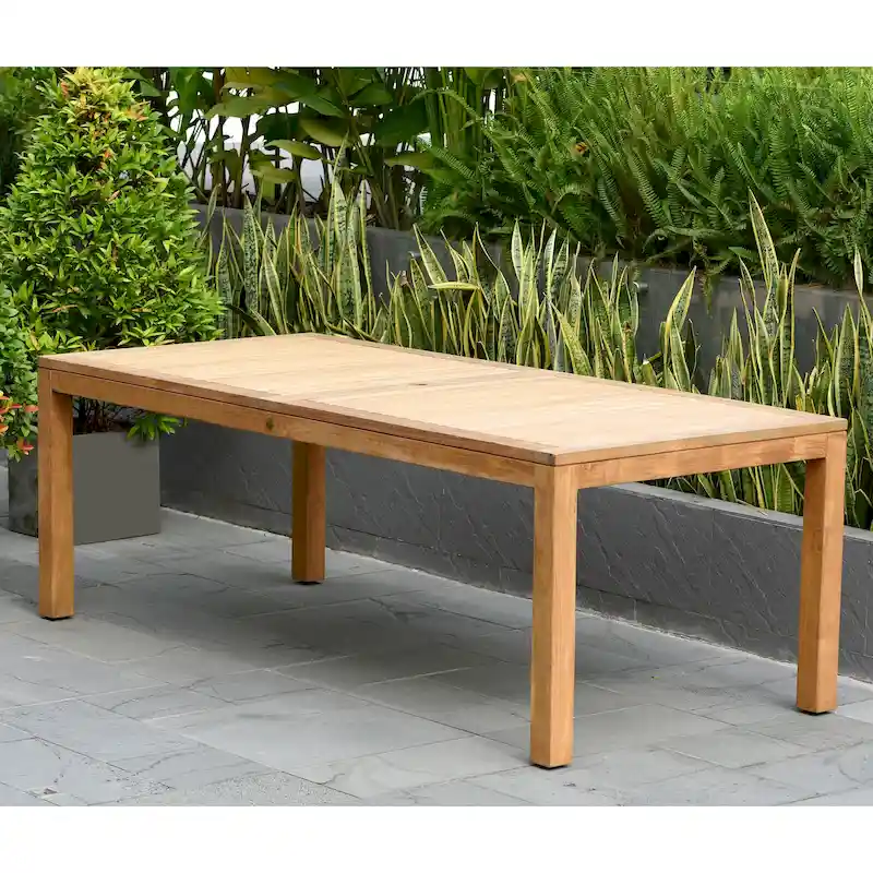 Amazonia Bacher Outdoor Patio Teak Dining Table