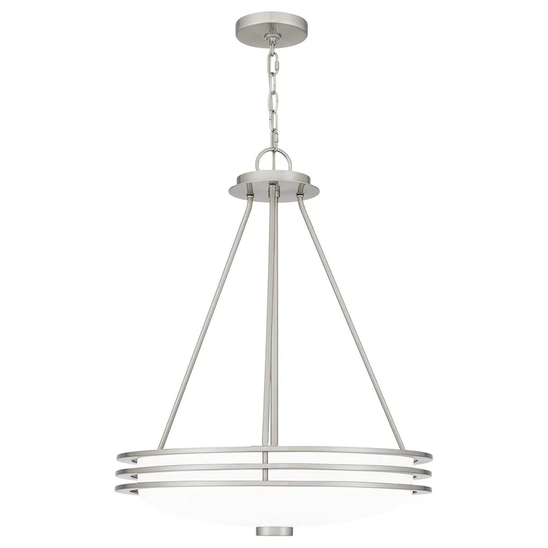 Emile 4-Light Brushed Nickel Modern Pendant