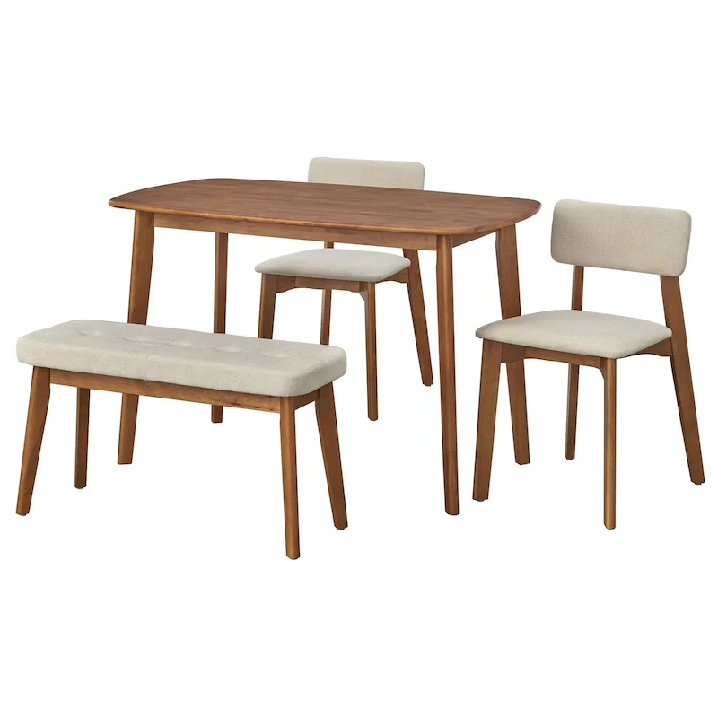 Simple Living 4-Piece Nettie Solid Wood Dining Set