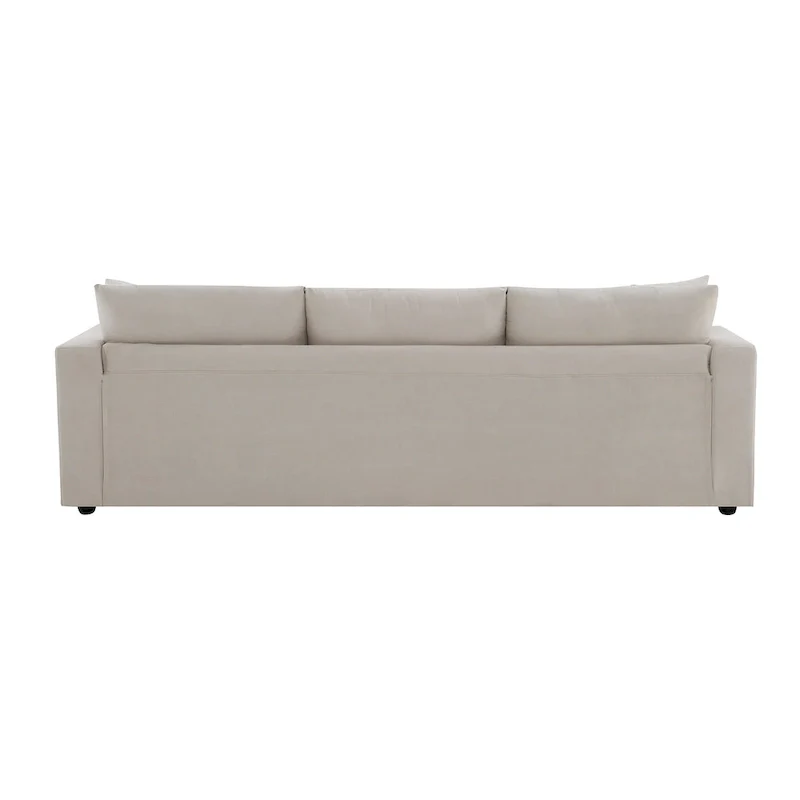 101  L-Shaped Cloud Sectional Sofa with Ottoman & Pocket Springs
