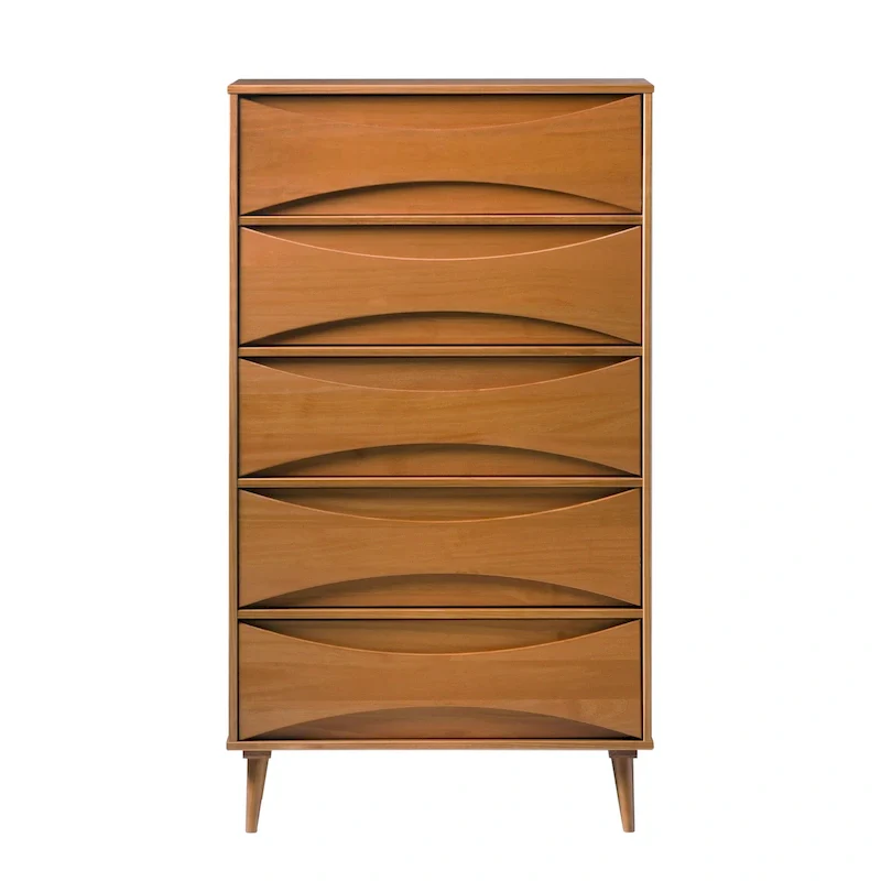 Middlebrook Designs Mid-Century 5-Drawer Solid Wood Dresser