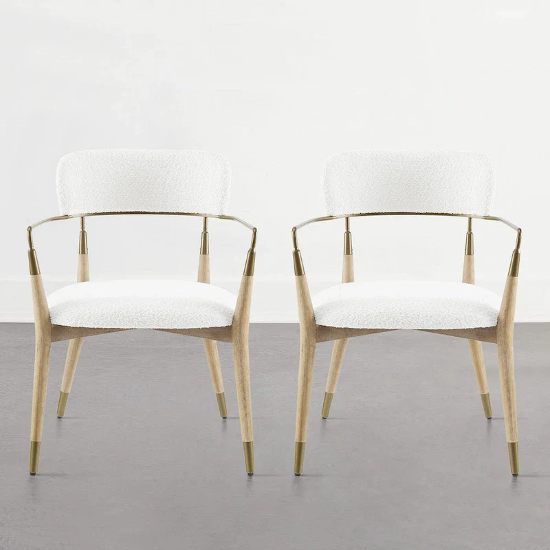 Mid-Century Solid Wood Accent Dining Chair