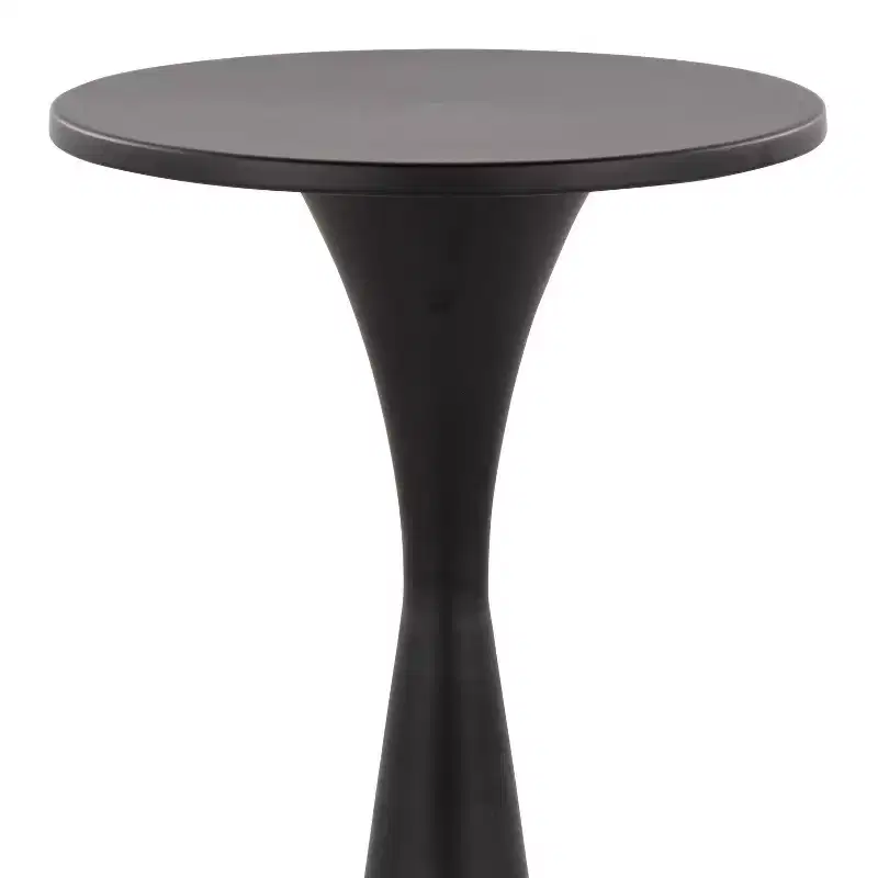 LumiSource Gemma Metal Side Table Matte Black