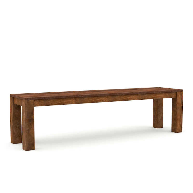 Anaisha Rustic Solid Mango Wood Dining Bench by Furniture of America