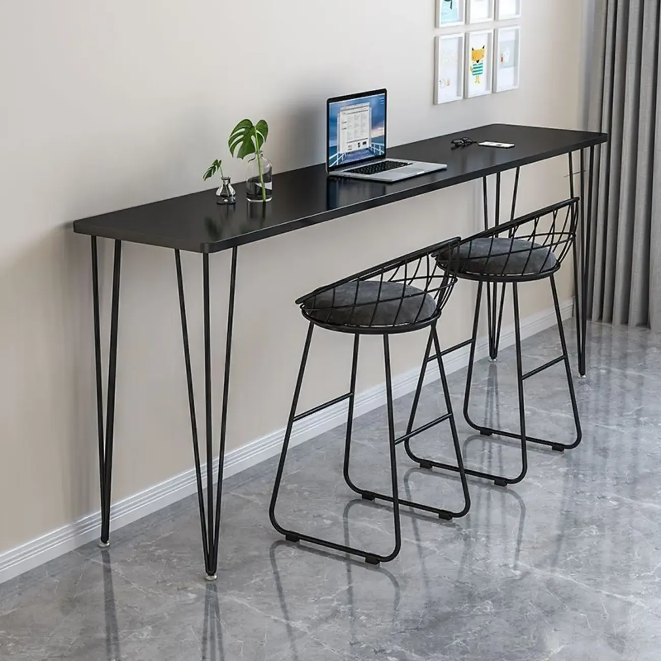 Modish Wooden Counter Height Bar Tables