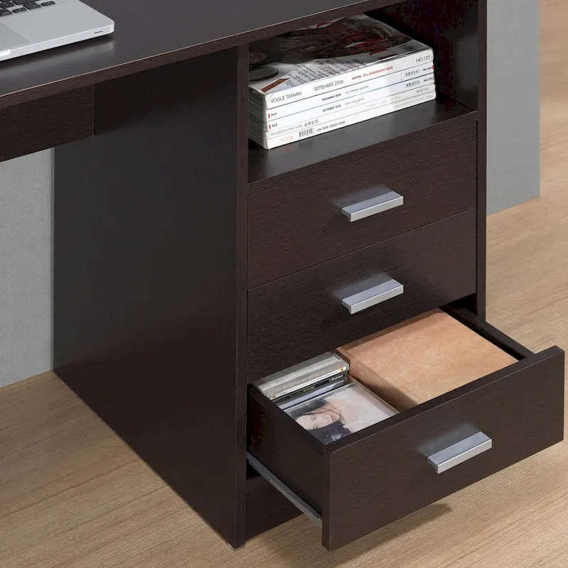 Modern Designs Classic 3-drawer Computer Desk