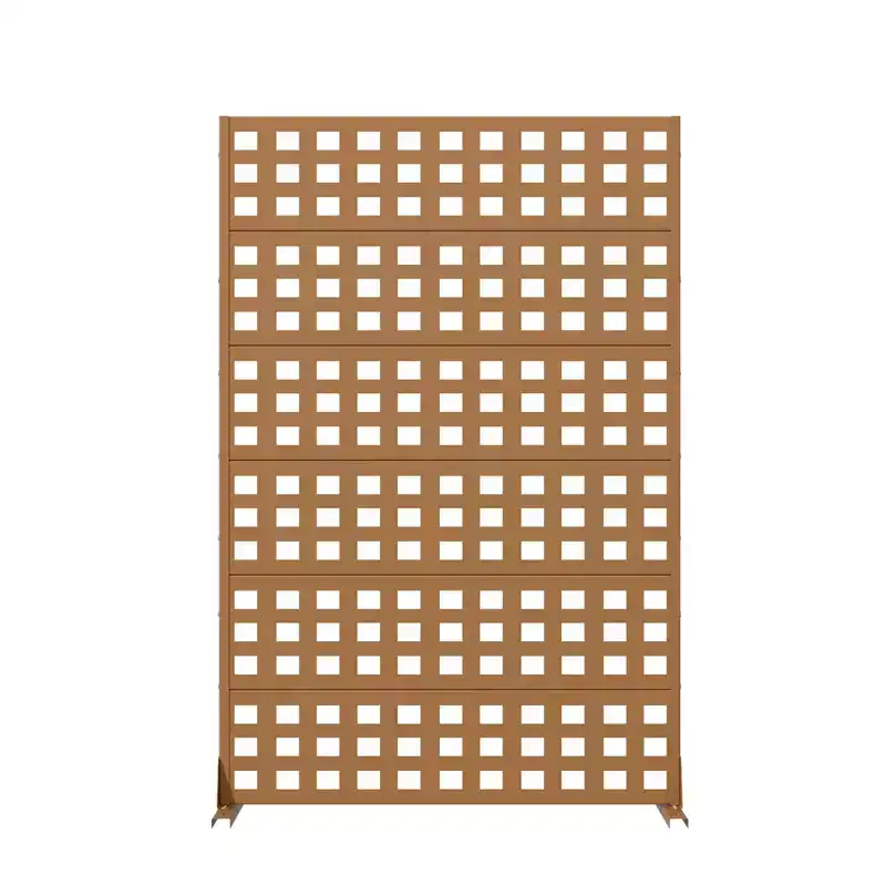 PexFix Metal Outdoor Privacy Screen Freestanding Decorative Fence & Room Divider All-Weather Outdoor Trellis for Climbing Plants for Patio Garden