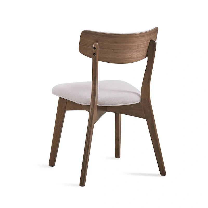 Mid-Century 5-Piece Wood Rectangle Dining Set with Chairs