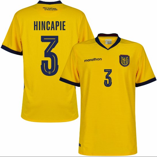 Ecuador Authentic Home Hincapie 3 Jersey 2026-2027