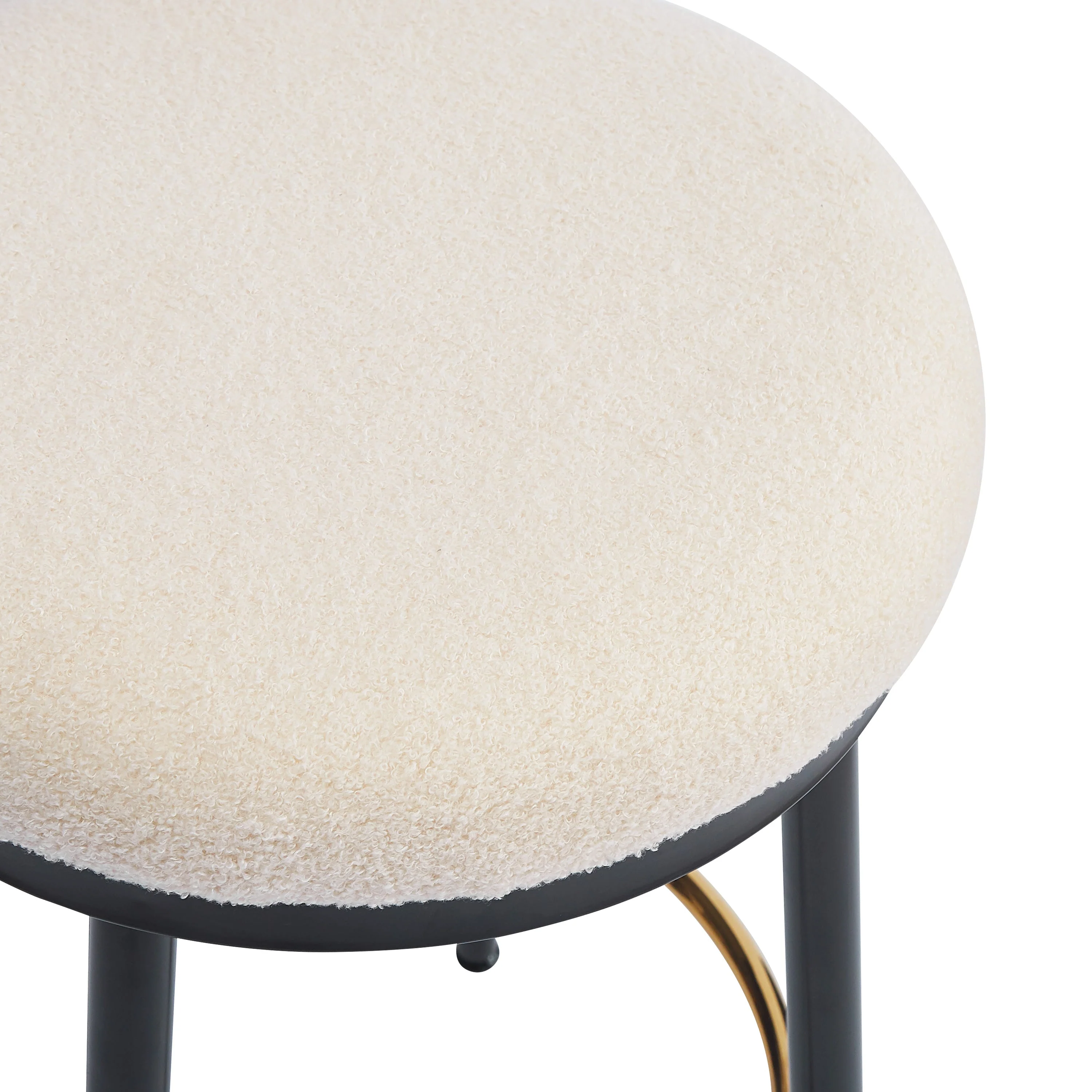 Set of 2 Modern Upholstered Counter Stools ¨C 24.75 Seat Height