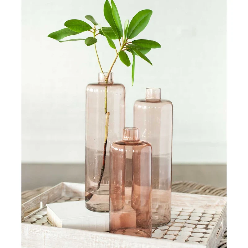 Amber Glass Vase by East at Main