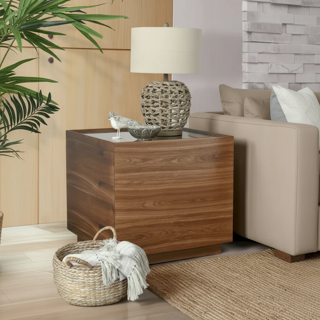 Santa Barbara 26 Brown Wood End Table