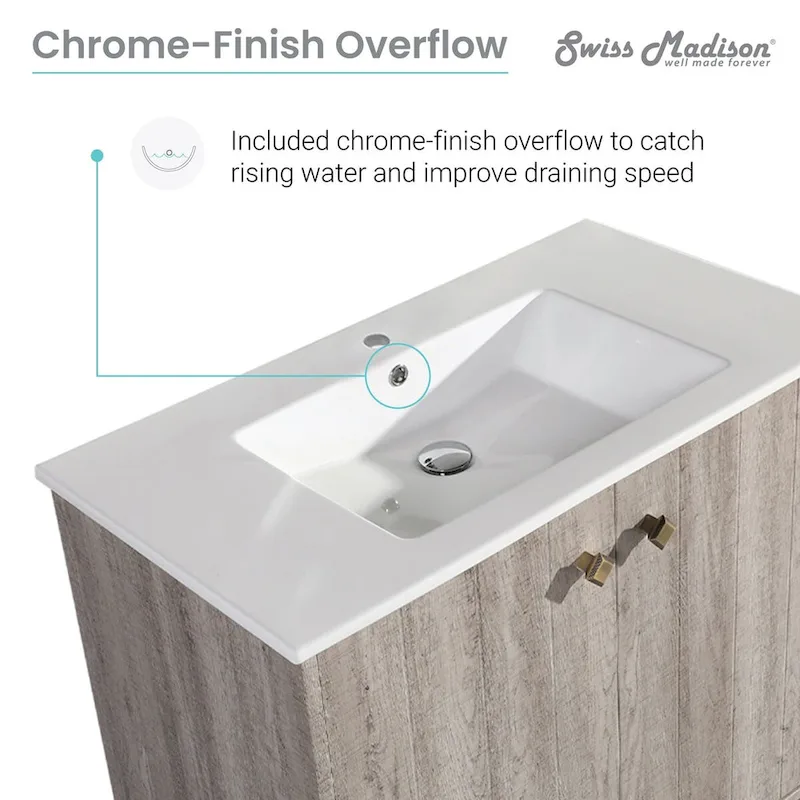 Pur 16.5  Square Wall-Mount Bathroom Sink - Brown
