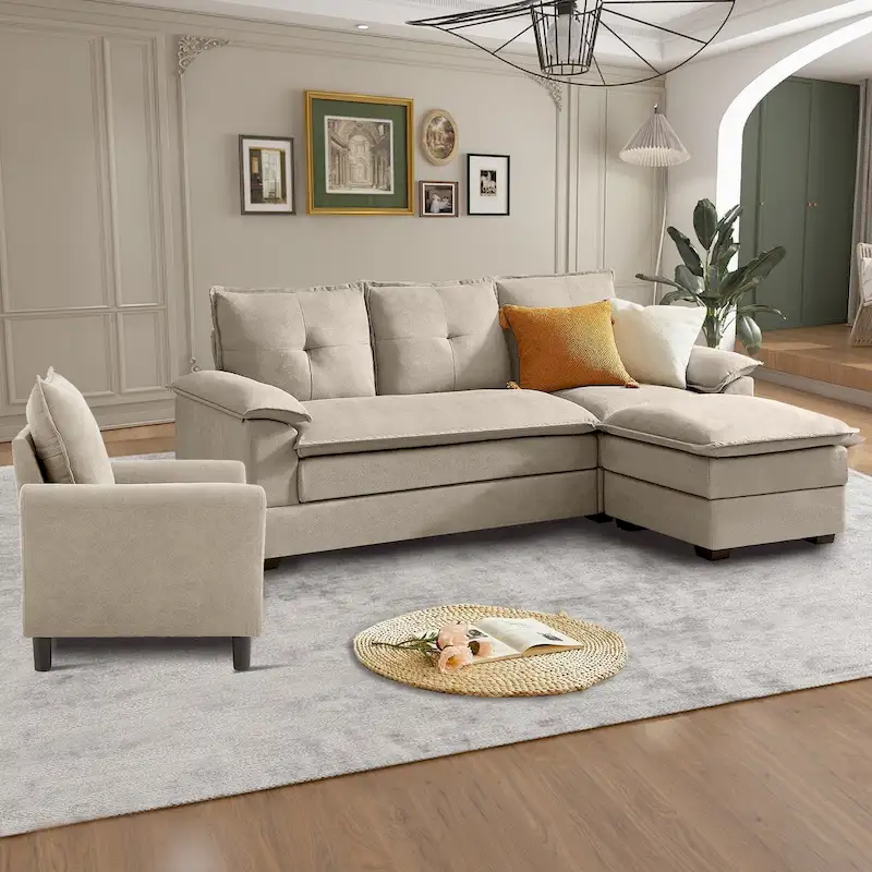 82.28 L Shaped 3 Pieces Living Room Sets