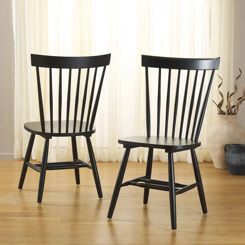 SAFAVIEH Suhair Spindle Farmhouse Dining Chair (Set of 2) - 20.5 x 21 x 36 - 21W x 21D x 36H