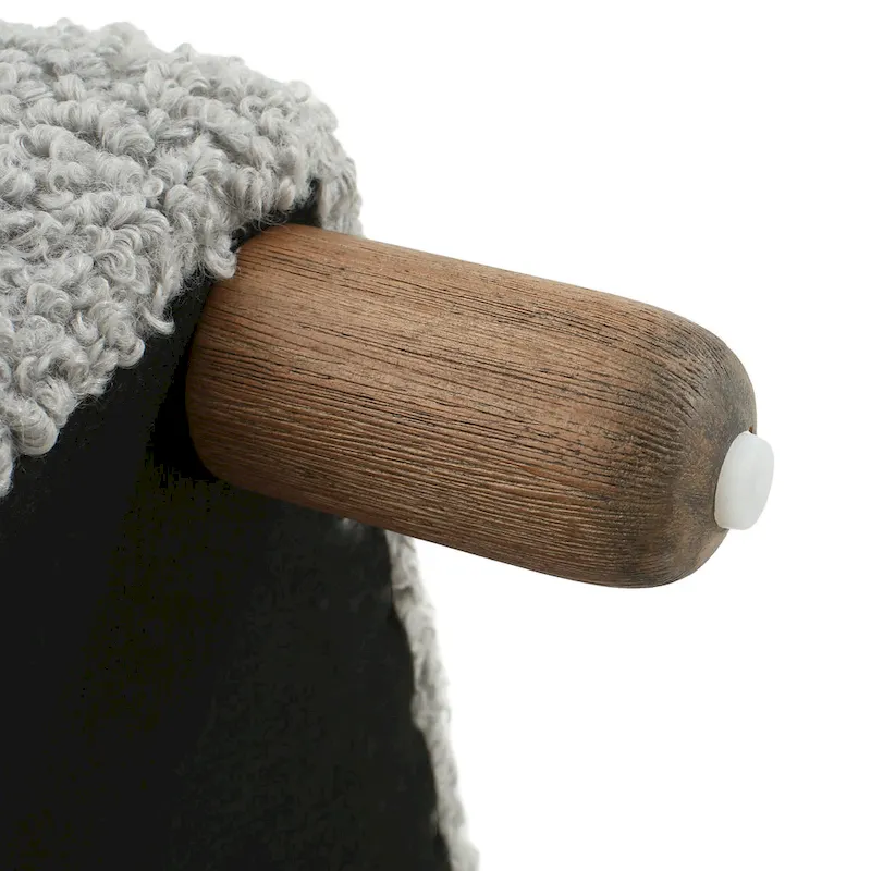 Fabric Upholstered Ottoman Bench with Wood Frame