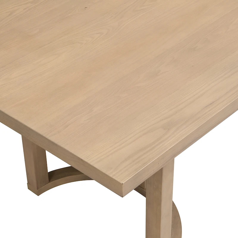 Kenneth Modern 95-Inch Dining Table with U-Shaped Trestle Base by Christopher Knight Home