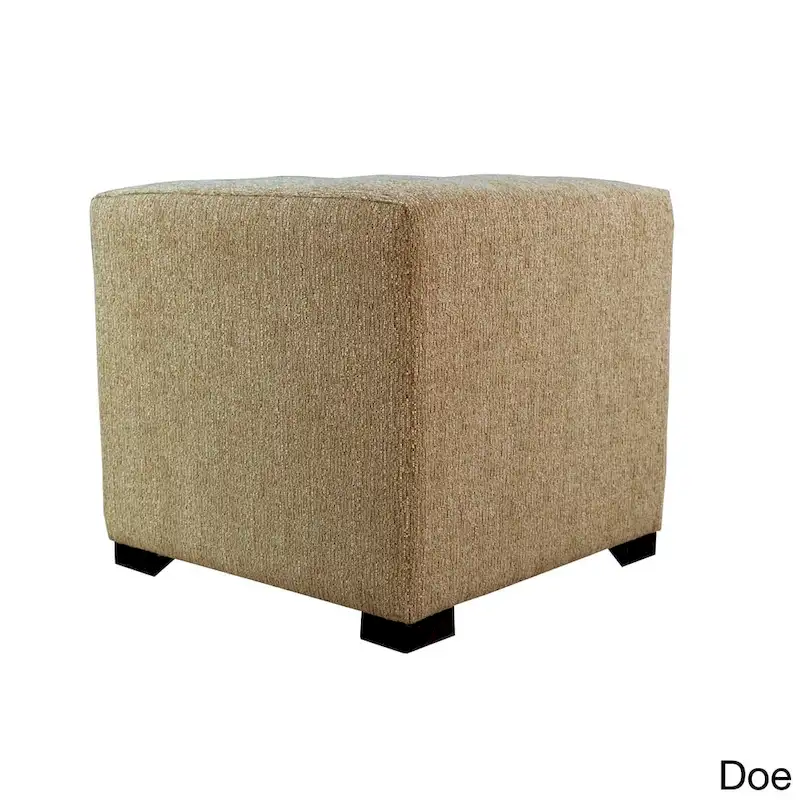 MJL Furniture Text2 Olivia 4-button Tufted Square Ottoman