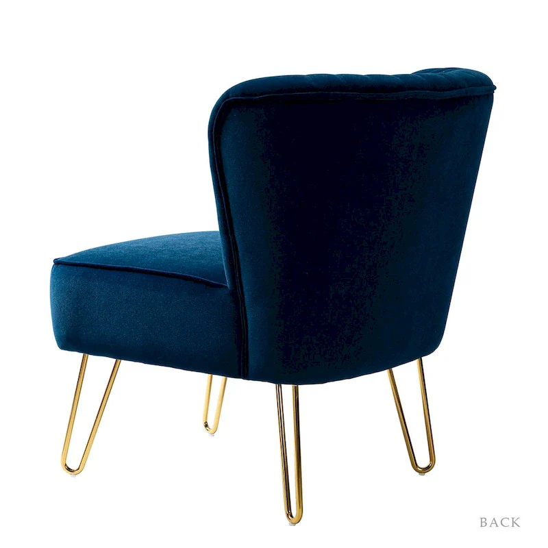 Barto Upholstered Side Chair with Tufted Back Set of 2 by HULALA HOME