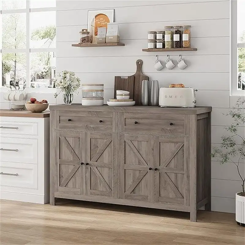 Buffet Sideboard Cabinet - 15.7D x 55.1W x 35.4H