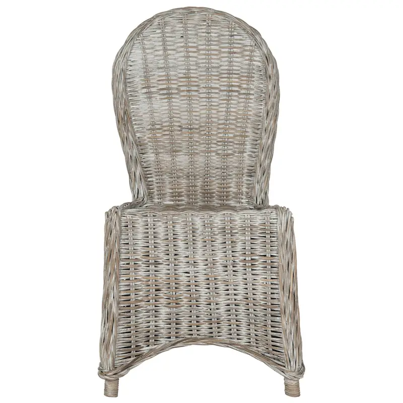 SAFAVIEH Manolica White Washed Dining Chair (Set of 2) - 19.5 x 26 x 40.5 - 20Wx26Dx41H