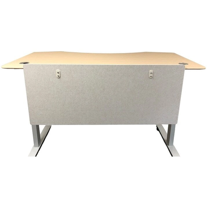 ApexDesk Artsonic 54-Inch Dual-Use Modesty Vanity Panel Divider Made of Polyester Fiber with Clamps for Standing Desk