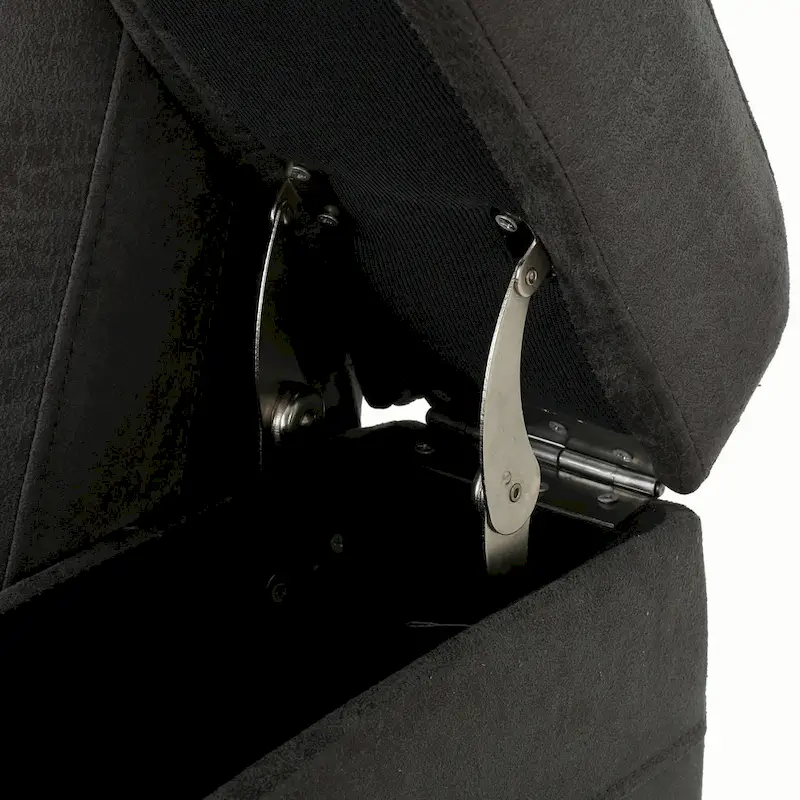 Slate Microfiber Power Recliner with USB Port