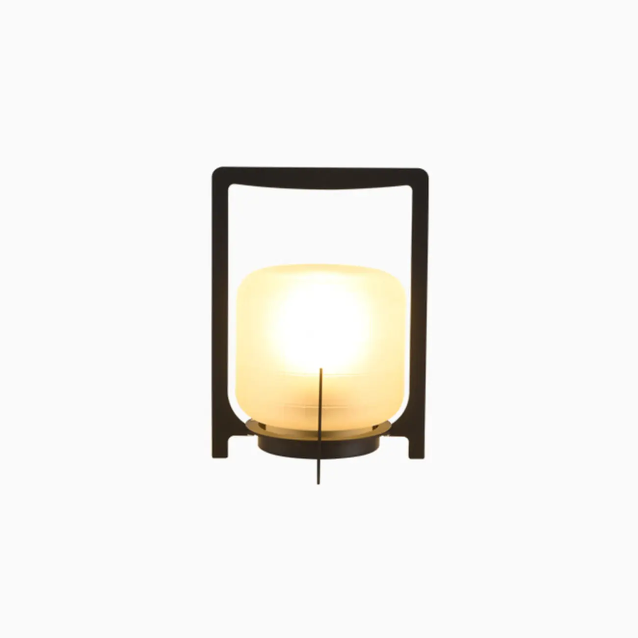 Portable Glass Lantern Outdoor Post Lights
