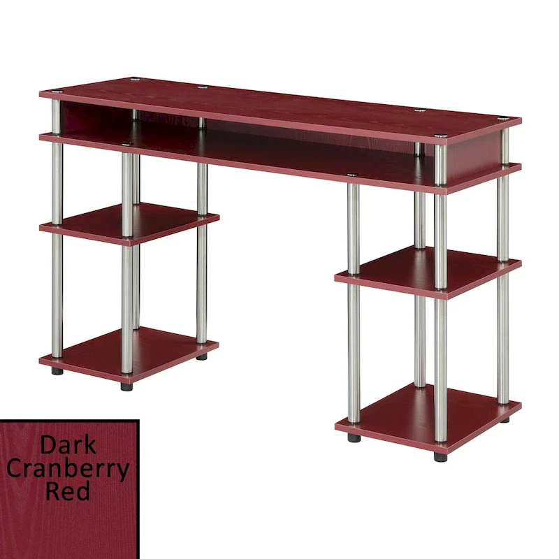 Designs2Go No Tools Student Desk with Shelves