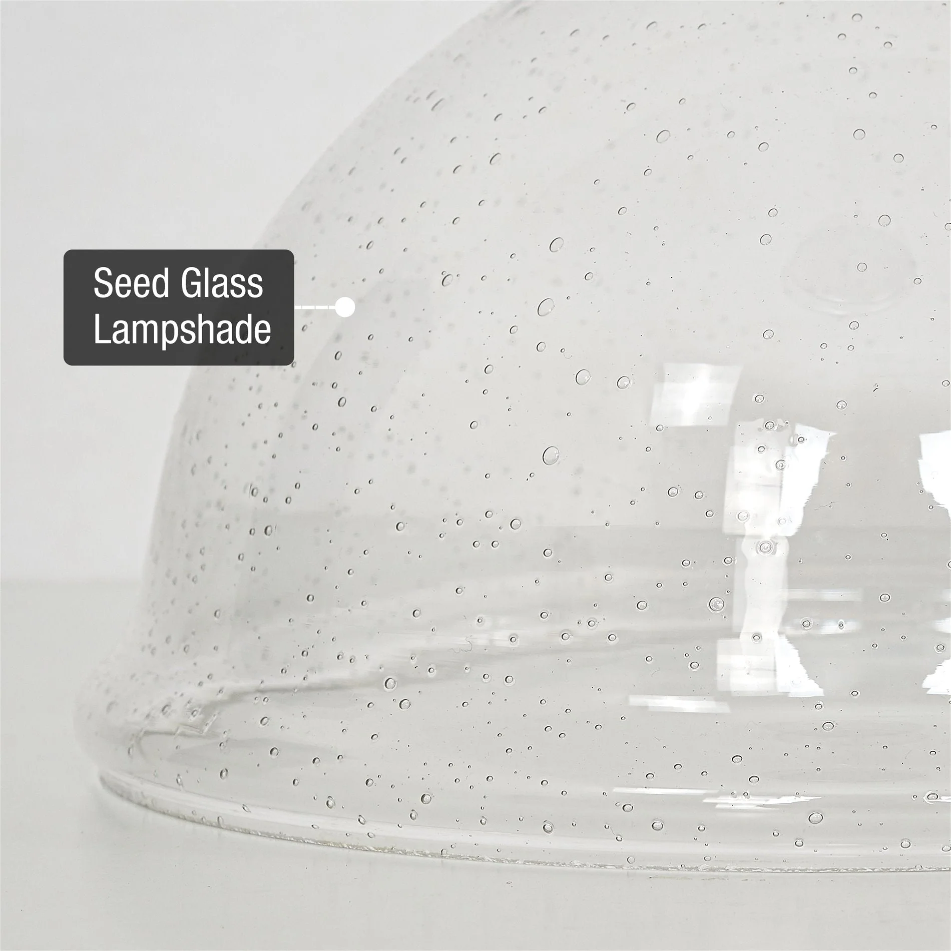 Granville 10 Seeded Glass Shade / Replacement Glass