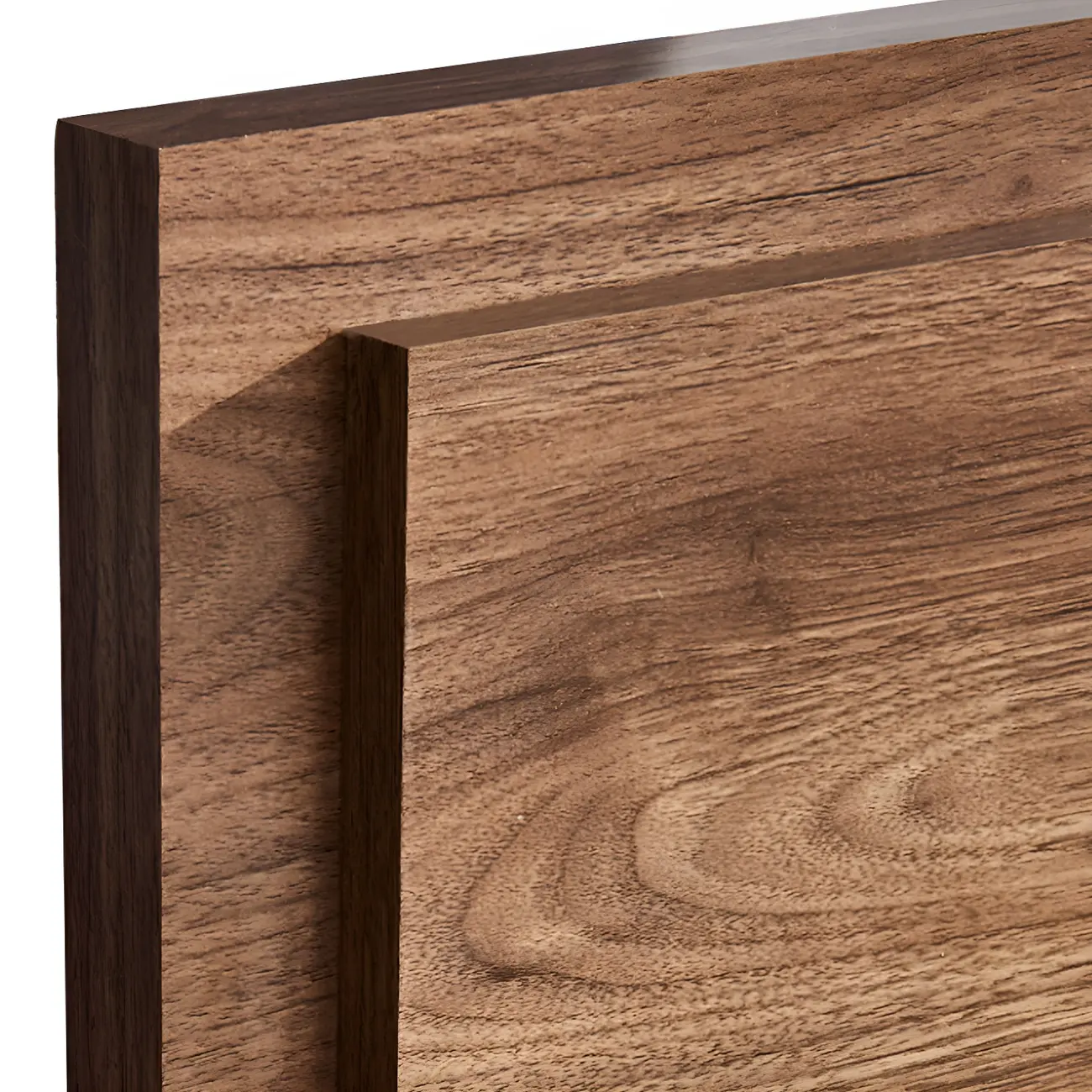 Unique White Wooden Dresser with Irregular Surface