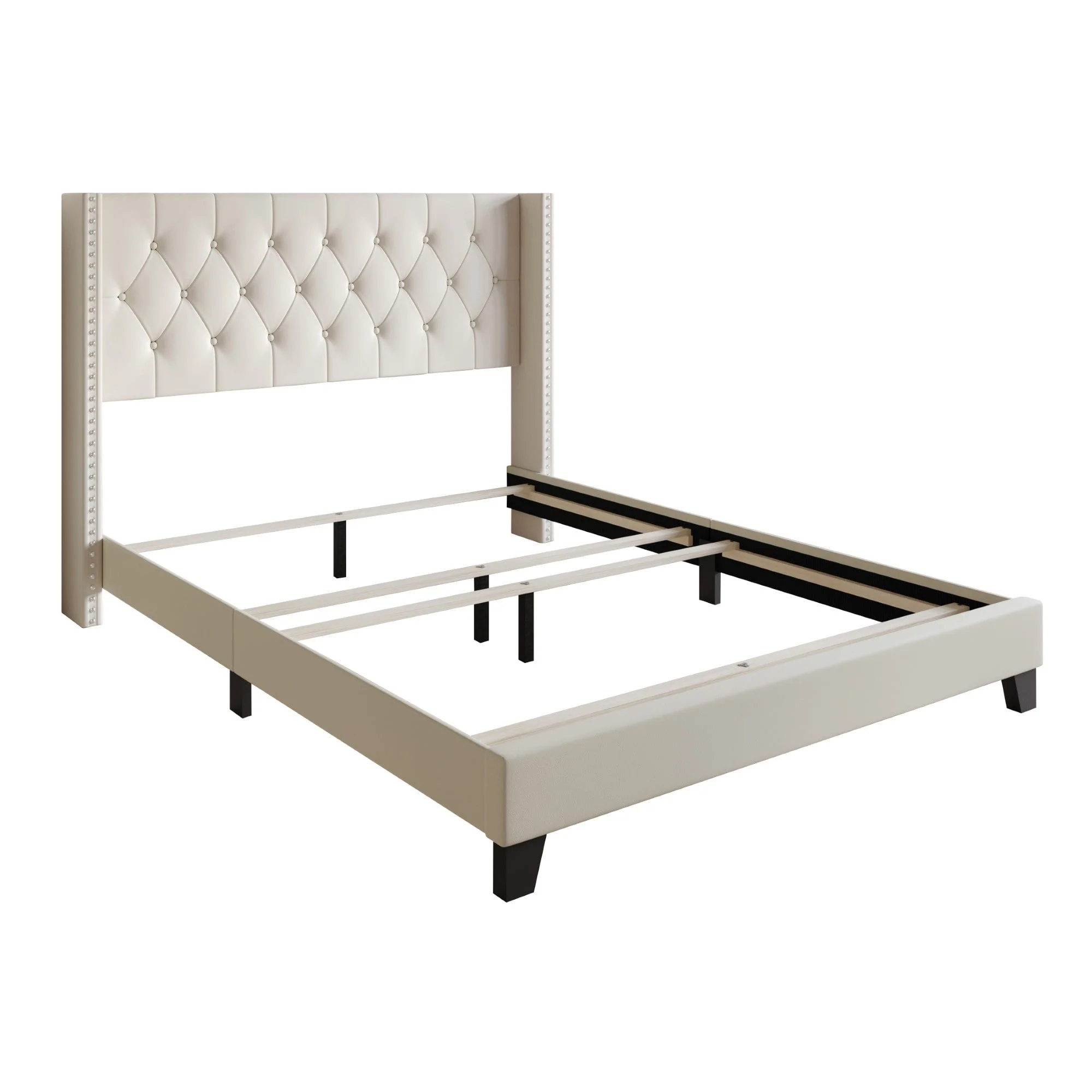 Homer Tufted Upholstered Panel Bed