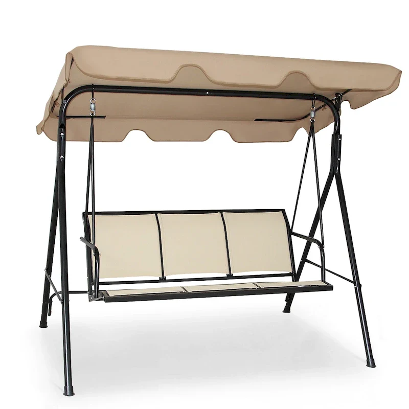 Outdoor Patio Swing Canopy Bench Chair