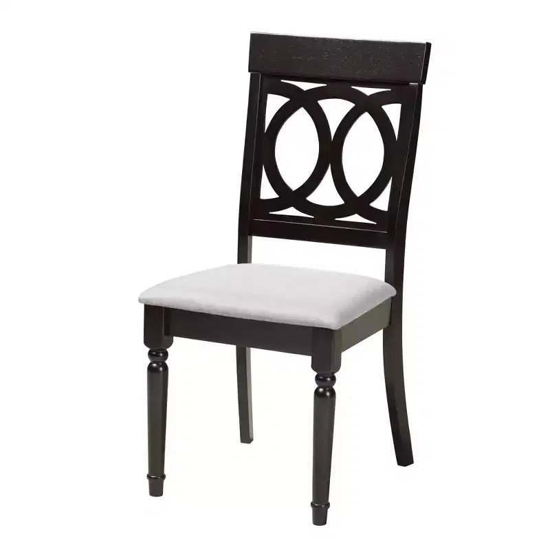 Baxton Studio Velia Modern Fabric Wood Dining Set